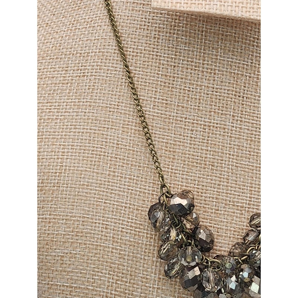 Vtg KENNETH COLE REACTION Signed Necklace Smokey Faceted Beads FREE $HIPPING!! - Picture 4 of 10